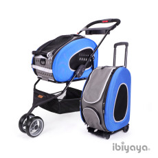 IBIYAYA 5-in-1 Combo EVA Blue Pet Carrier/Stroller (Luxury package)五彩繽紛寵物推車提包組-寶藍